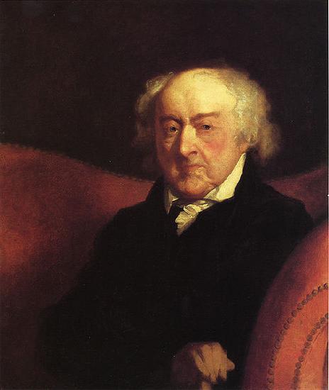 Gilbert Stuart John Adams France oil painting art